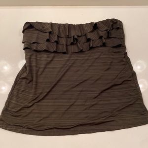 Strapless Ruffle Swim Top with Pads